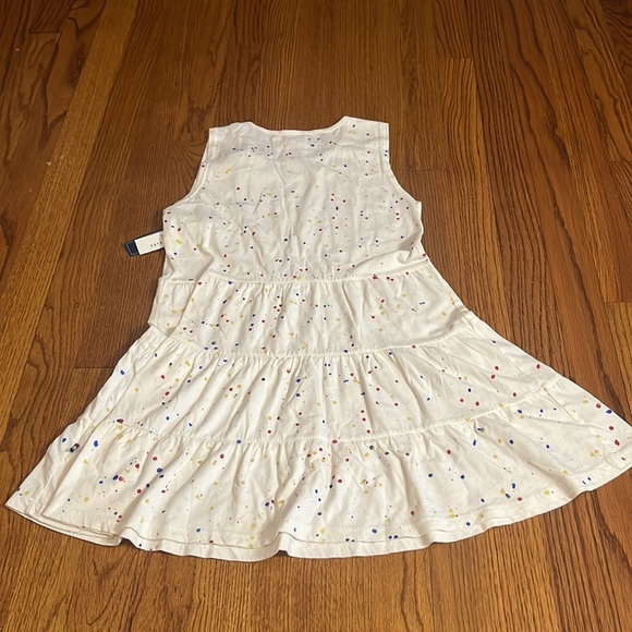 NWT Sol Angeles Girl’s Cream Splatter Dress Size 10 - Picture 5 of 6
